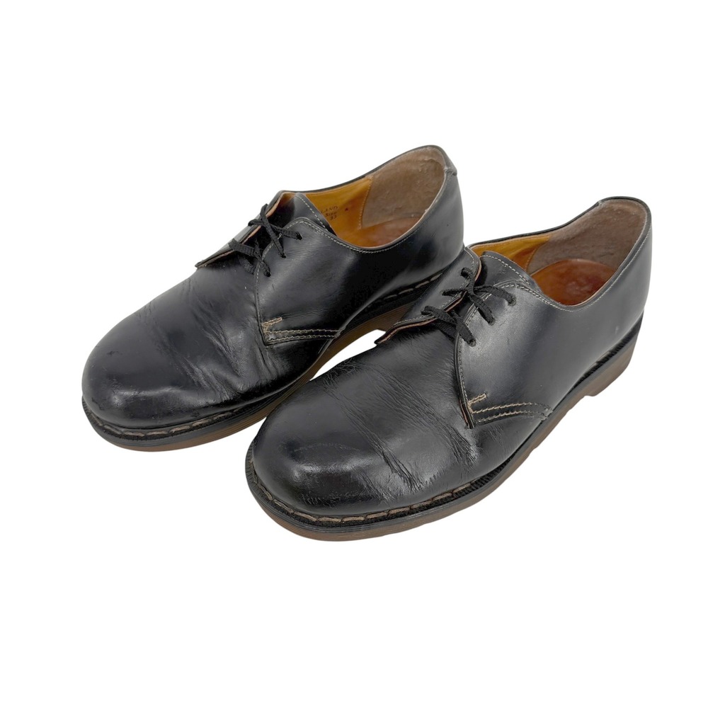 Dr Martens 45061 Black Leather 3 eye Oxford Shoes Women UK 6 US 7 Made England